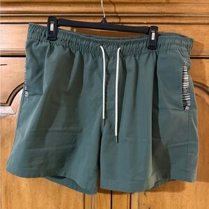 Wowie Green Drawstring Shorts- XL